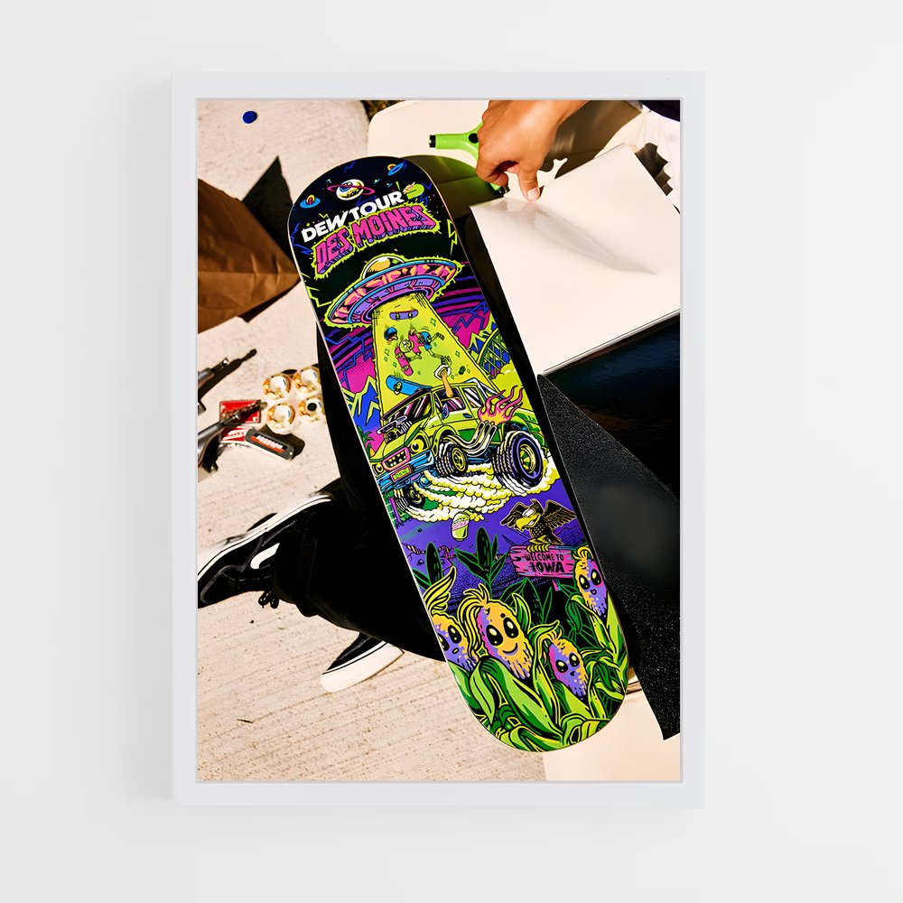 Poster Dew tour – affiche Skateboard (vue 3)
